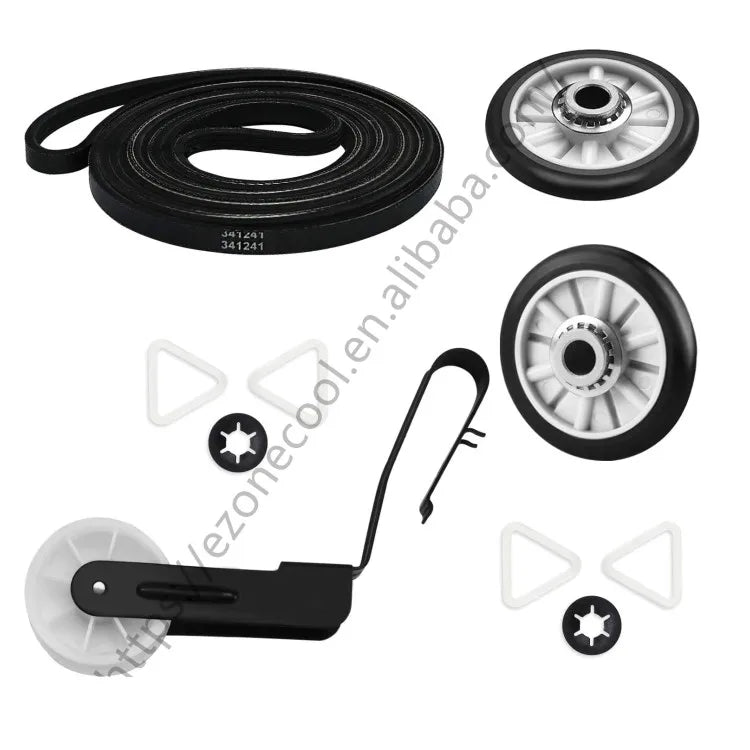 4392065 Dryer Repair Kit 341241 Drum Drive Belt    2 PCS 349241T Support Roller and 691366 Idler Pulley Assembly