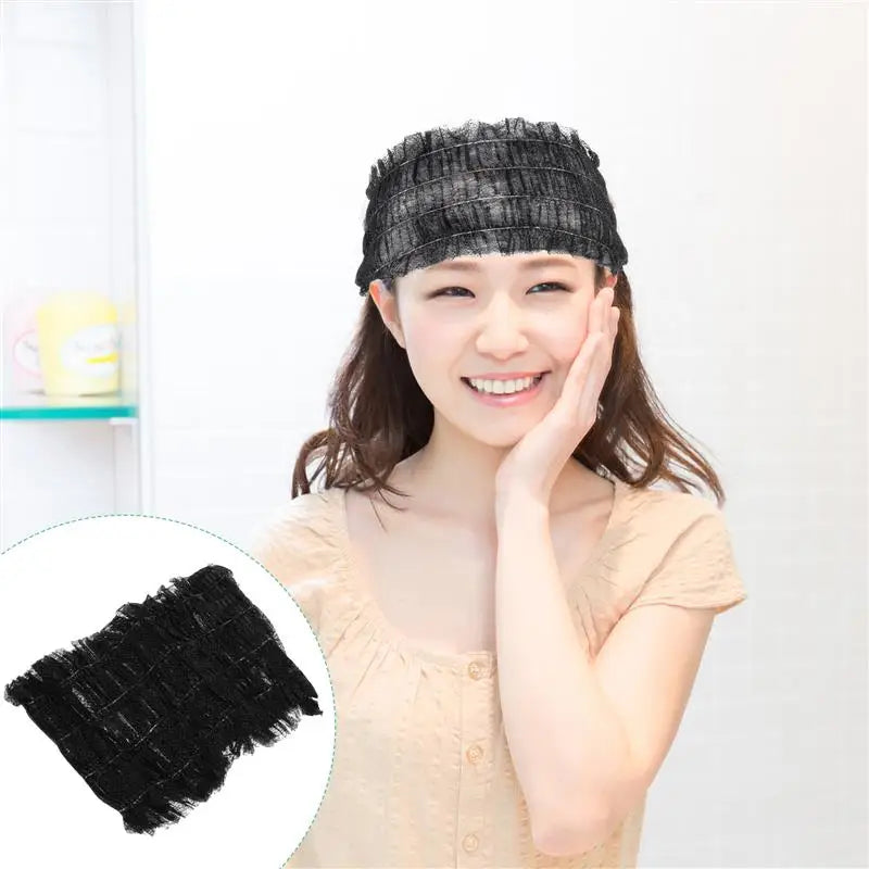 Disposable Elastic Headbands Non-Woven Grafting Eyelashes Spa Hair Salon Bathroom Supplies Lashes Accessories