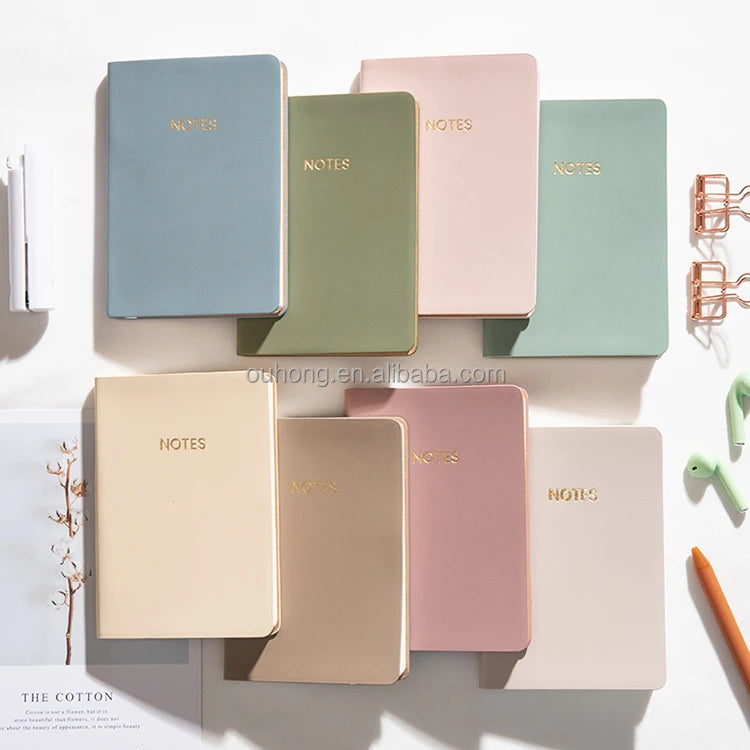 Factory Hot Sale Office School Portable Pocket Leather Pu Notebook Stationery Supplies A6 Journal Notebooks