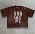 OEM Custom Lightweight Men's Acid Wash Vintage Mesh Cropped Boxy T-Shirt Breathable DTG Silk Screen Custom Sublimation Logos