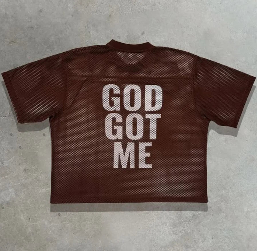 OEM Custom Lightweight Men's Acid Wash Vintage Mesh Cropped Boxy T-Shirt Breathable DTG Silk Screen Custom Sublimation Logos
