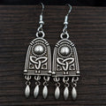 Troika Classic Norse Design With Dangles Earring Viking Nordic & Celtic Style Earrings