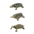 Wholesale Custom Retro Crafts Pure Brass Turtle Car Ornament Turtle Desktop Ornament CA364