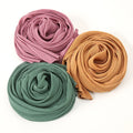 Wholesale Hot Selling Pleated Chiffon Hijabs Muslim Shawl Crepe Chiffon Malaysia Women Scarf