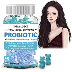 China Manufacturer Sugar Free Women's Health Pre and Probiotics Blend Gummy Supplements with Cranberry for PH Balance