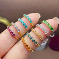 New Design Italian Adjustable 925 Sterling Silver Gold Plated Natural Gemstone Good Price Rings for Women