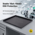 KEXING ESD Antistatic PCB Tray for Laboratory Furniture RoHS Certified 10^4-10^6Î© Conductive PP Storage Tray for SMT Lab