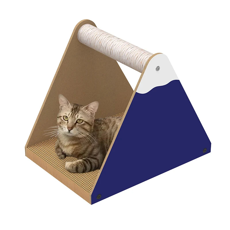 Sustainable Corrugated Cat Scratching Post with Sisal Claw Wearer Cat Toys for Climbing and Play