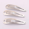 6cm Blank Metal Girls Hair Grips Snap Hair Clips