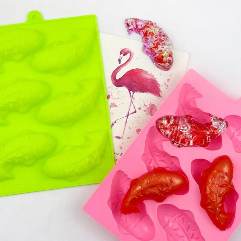 789 Factory Free Sample 6 Hole DIY  Fish Shape Silicone Cake Mold Silicone Candle Molds Soap Making Molds