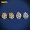 Dropshipping Fine Jewelry Stud Earring Designs 10K Solid Gold HPHT /Moissanite Lab Diamond Stud Earring