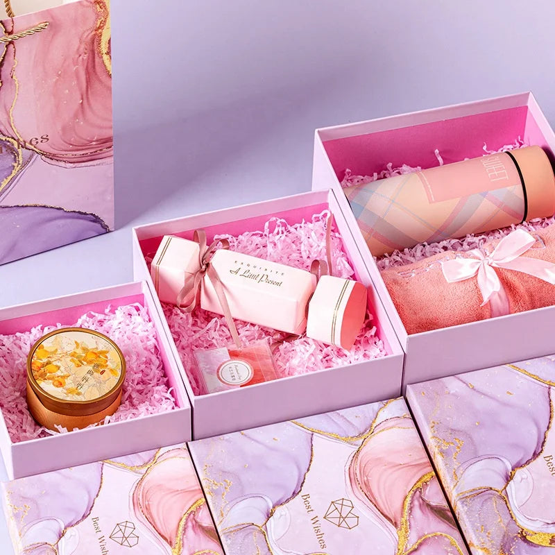 New Launched Golden Stamping Custom Top Lid Gift Boxes Candle Paper Packaging Gift Box