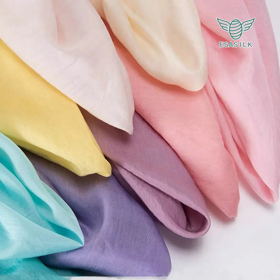 Wholesale 140cm 9mm Soft Silk Cotton Jacquard Stripe Twill Plain Fabric Breathable Wedding Dresses Garment Bag Curtain