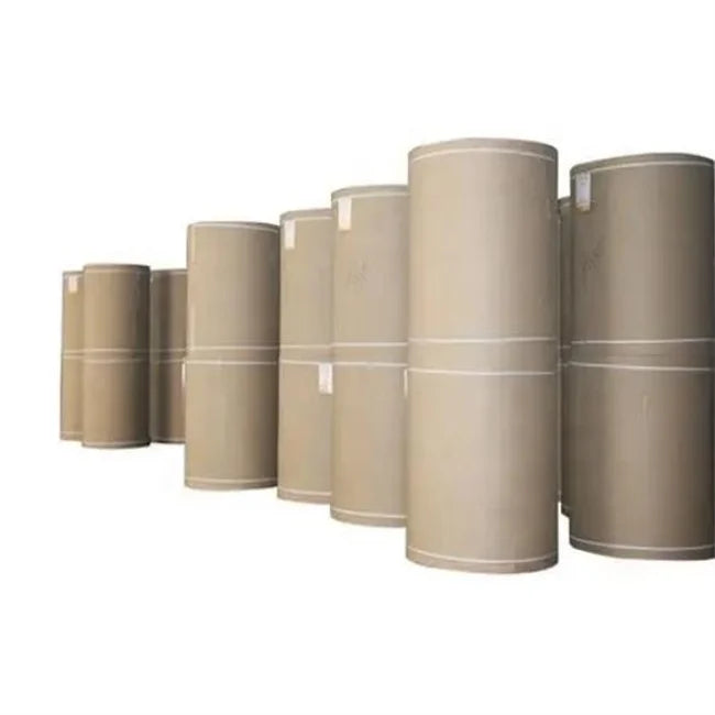 Packaging Kraft Paper Roll Brown Wrapping Paper 70Mm 80Gsm 90Gsm Printed Natural Kraft Paper Roll