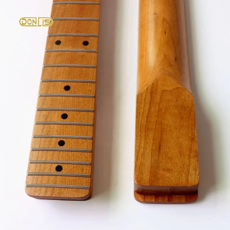Nitro Satin Roasted Canadian Maple TL Guitar Neck ST Style With 22 Stainless Steel Frets 25.5" Replacement Necks Bone Nut