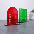 Modern Eco-Friendly Foldable 8.5x11 Inch Menu Sign Holder Clear Transparent Acrylic Display Block
