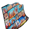 Custom Photo 100% Polyester Fleece Throw Blanket Dropshipping Cozy Manta for Winter