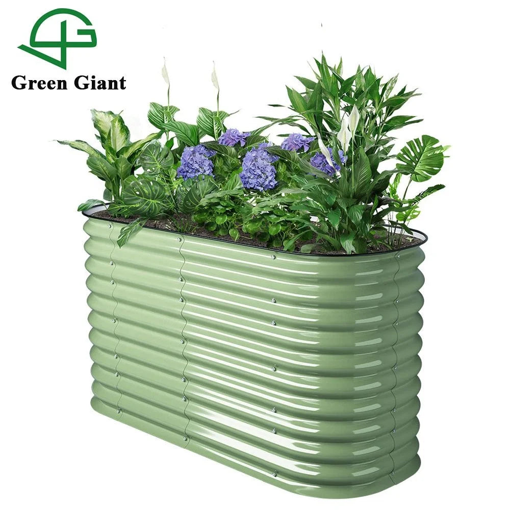 Huizhou Green Giant 32" Extra Tall 4 in 1 Modular Metal Raised Garden Bed Kit Vegetable Planter Boxes