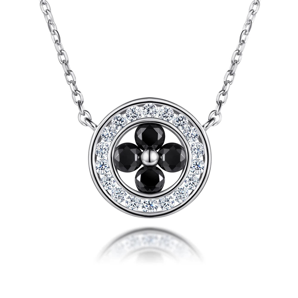 Luxury Silver Necklaces Women Jewelry Gold Plated Colorful Stone Pendant Necklace 925 Sterling Silver Necklaces