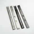 Side Mounted Ball Bearing 3-Fold Iron Drawer Slide Soft Close Telescopic Locking Push Open Kitchen Bathroom Drawer Sliding