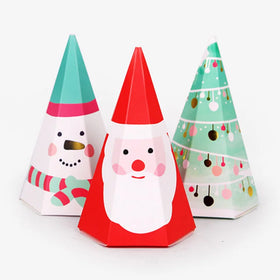 Christmas Candy Boxes Paper Favor Gift Treat Box for Xmas Christmas Party