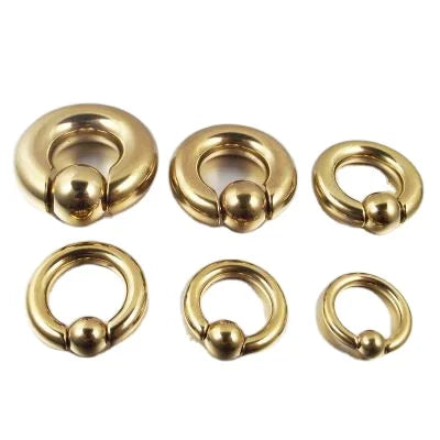 Gaby 316L Surgical Steel  PA Ring Captive Bead Rings Piercing Gential Fotos Screwball Rings  Pierced Body Jewelry