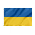 Factory Wholesale 100% Polyester Outdoor Flying Election Flag Double-sided Durable Knitted Banner Ukrainian Flag