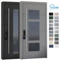 Foshan Yohome Custom Project High End External Adjustable Pivot Hinge Aluminum Front Doors With Modern Entry Pivot Door