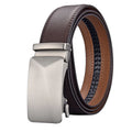 Wholesale 2025 New Automatic for Buckle Factory OEM Black Men's Ratchet Genuine Leather Belts Cow Hide Material Formal Style