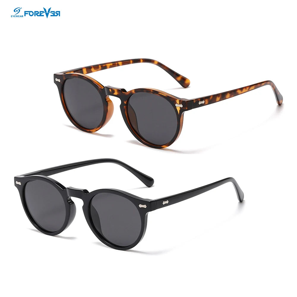 2024 Sunglasses Wholesale Vintage Classic 100%UV Round Shape Custom Polarized Women Retro Round Sunglasses for Men