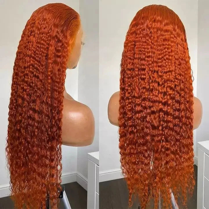 Wholesale 13*4 Lace Frontal Wigs Straight Water Wave Transparent Lace Frontal Human Hair 350 Color Wigs for Black Women