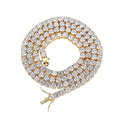 America Hip Hop Tennis Chains Bling Iced Out 3a Zirconia Tennis Necklace for Men