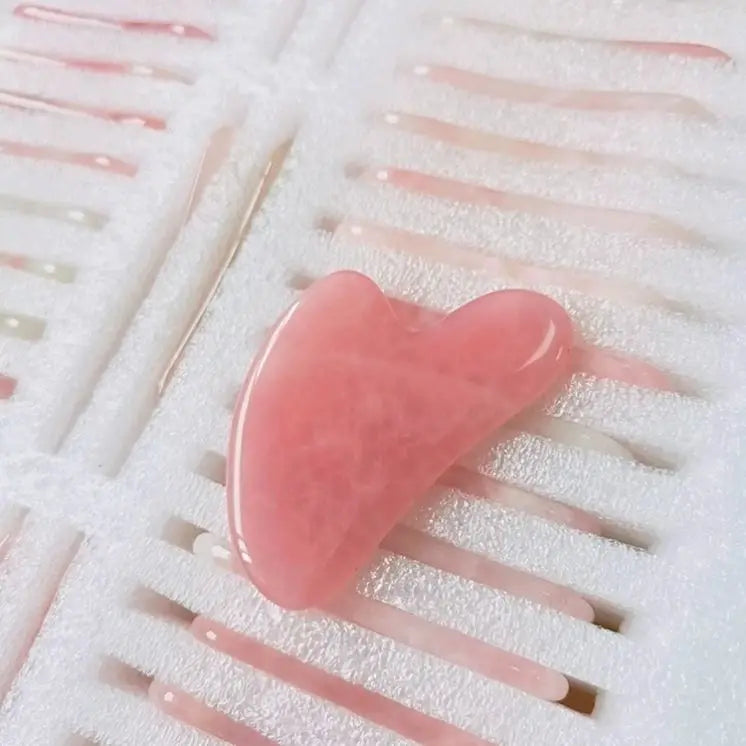 HZ Summer Welcomed Gua Sha Pink Rose Quartz Gua Sha