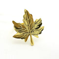 Luxury Classic Metal Maple Napkin Holder with Gold Leaf Rings Fall Accessories for Wedding and Party Table Decoration Stocked