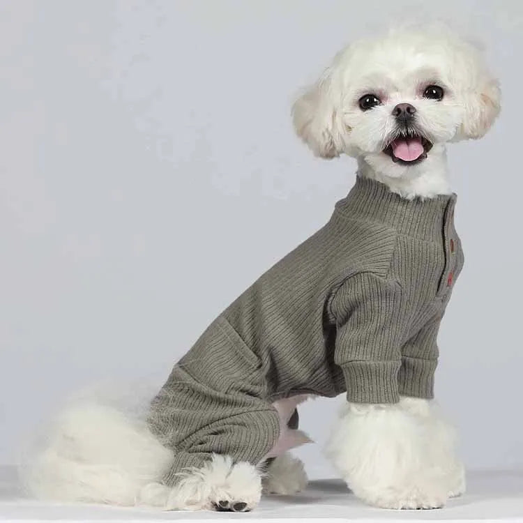 Four-legged Outfits Pet Winter Clothes Warm Large Christmas Dog Handmade Cotton Print Classic Sweater