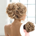 Cheap Fluffy Bouncy Bun Pour Messy Chignon Heat Resistant Fiber Synthetic Claw Clip Chignon Hairpiece