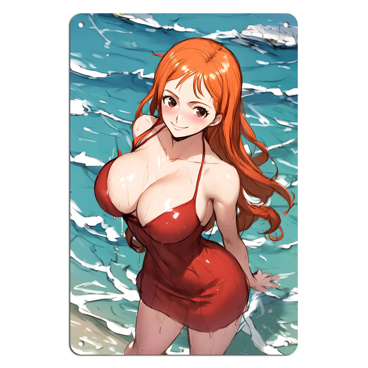 Anime Girls Metal Tin Signs Comic Wall Posters Plaque Vintage Iron Painting Decoration for Home Cafe Man Cave Club Bar Pub