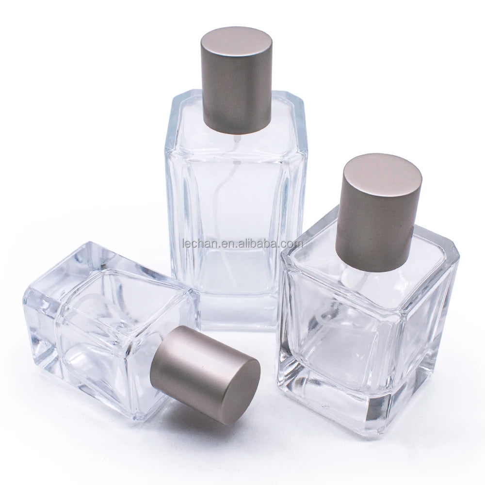 Round-cornered square Bottle 30ml 50ml 100ml Leak-proof More Durable Glass Perfume Bottle