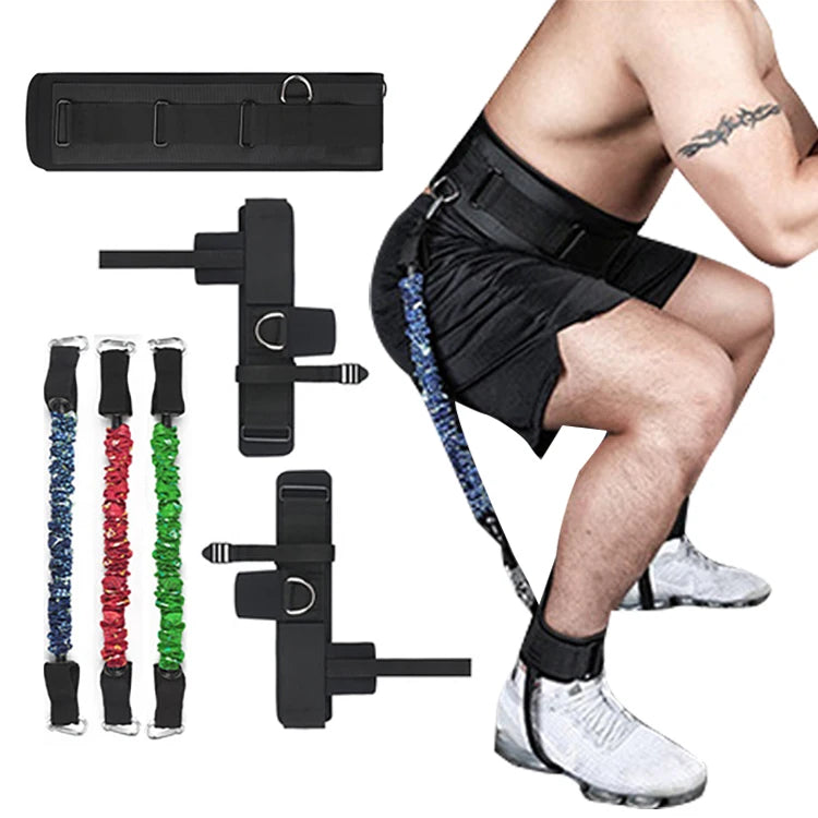 Slim Leg Exercise Elastic Bands Heavy Resistance Strength Boxing Training Band
