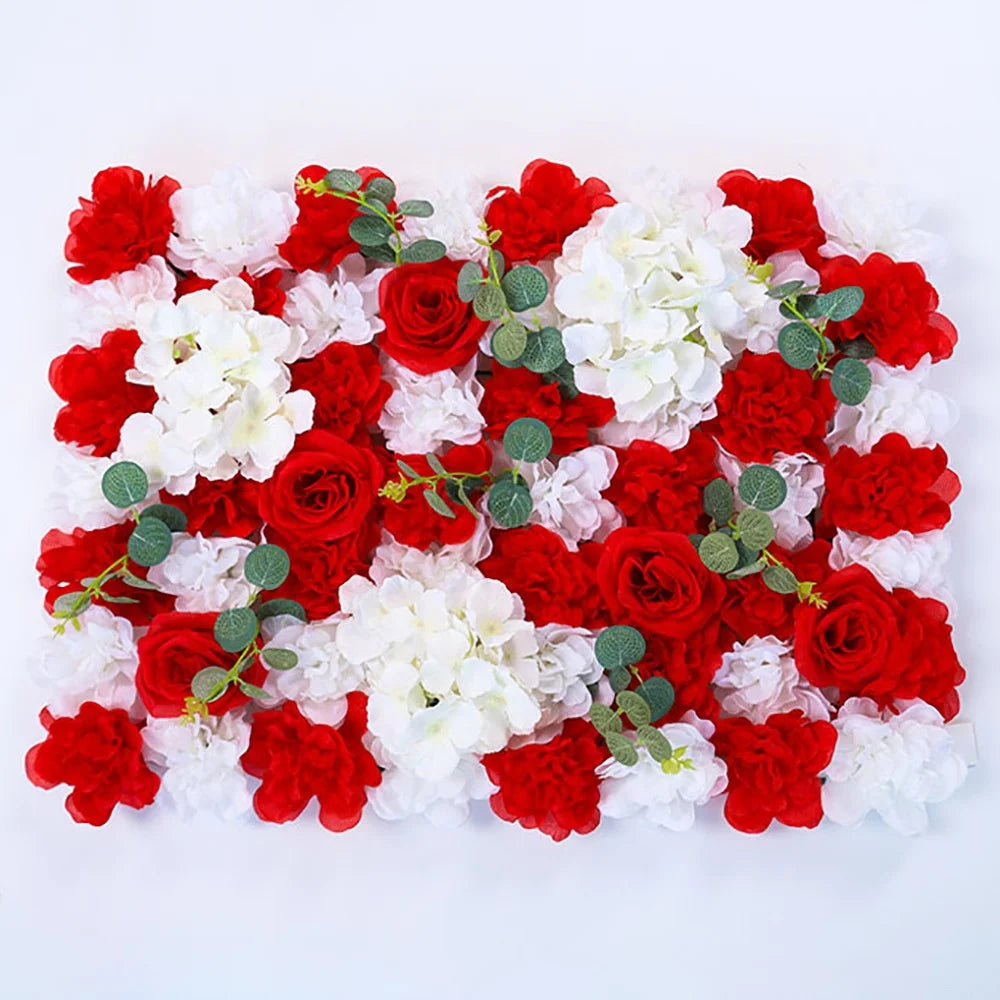 2026 Hot Sale 40*60cm Artificial Flower Wall Backdrop for Event