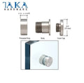 TAKA Standoff Floor Side Mount Standoff Frameless Tempered Glass Railing Clamp Stainless Steel Stand Off Glass Fixing Bolts