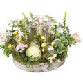 Natural Plant Nordic Easter Egg Creative Wood Candlestick Artificial Wreath Mix Color