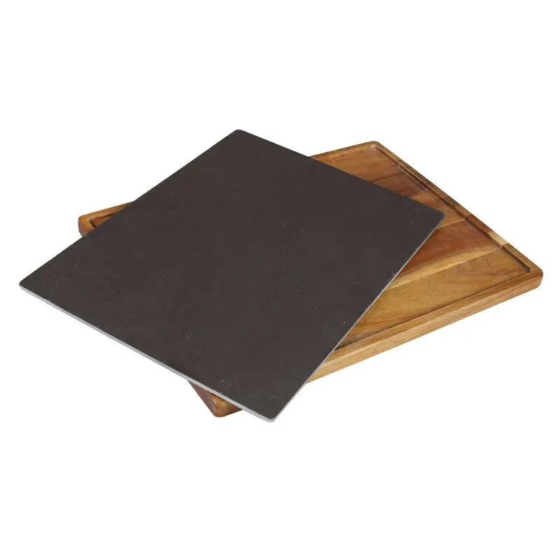 Cnlf Restaurant Custom Size Bamboo and Slate Steak Plate Serving Board CNLF