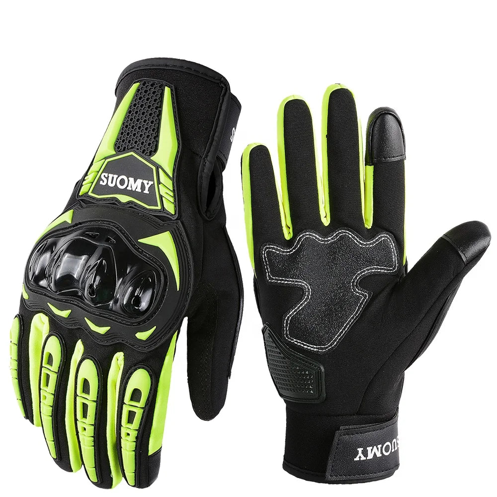 SUOMY Motorcycle Gloves Windproof Waterproof Guantes Moto Men Motorbike Racing Gloves Touch Screen Motocross Gloves Winter MegaBDM