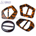 Manufacturer Plastic Tortoise Shell Ring Acetate 40mm Link Resin Acetate Acrylic Tortoiseshell Buckle for Belt