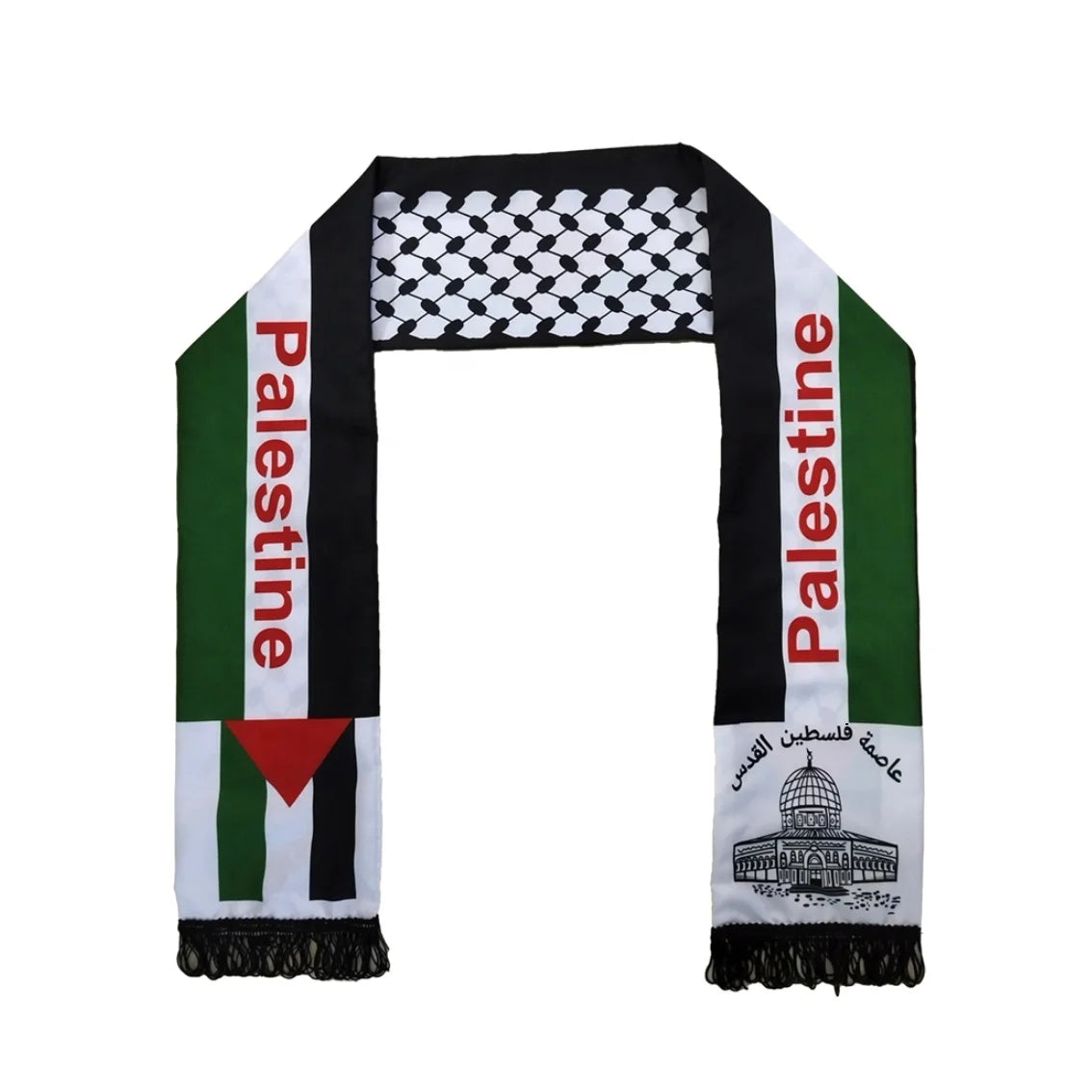 Fast Delivery Cheap Polyester Printed Free Arabian Palestine Flag Scarf