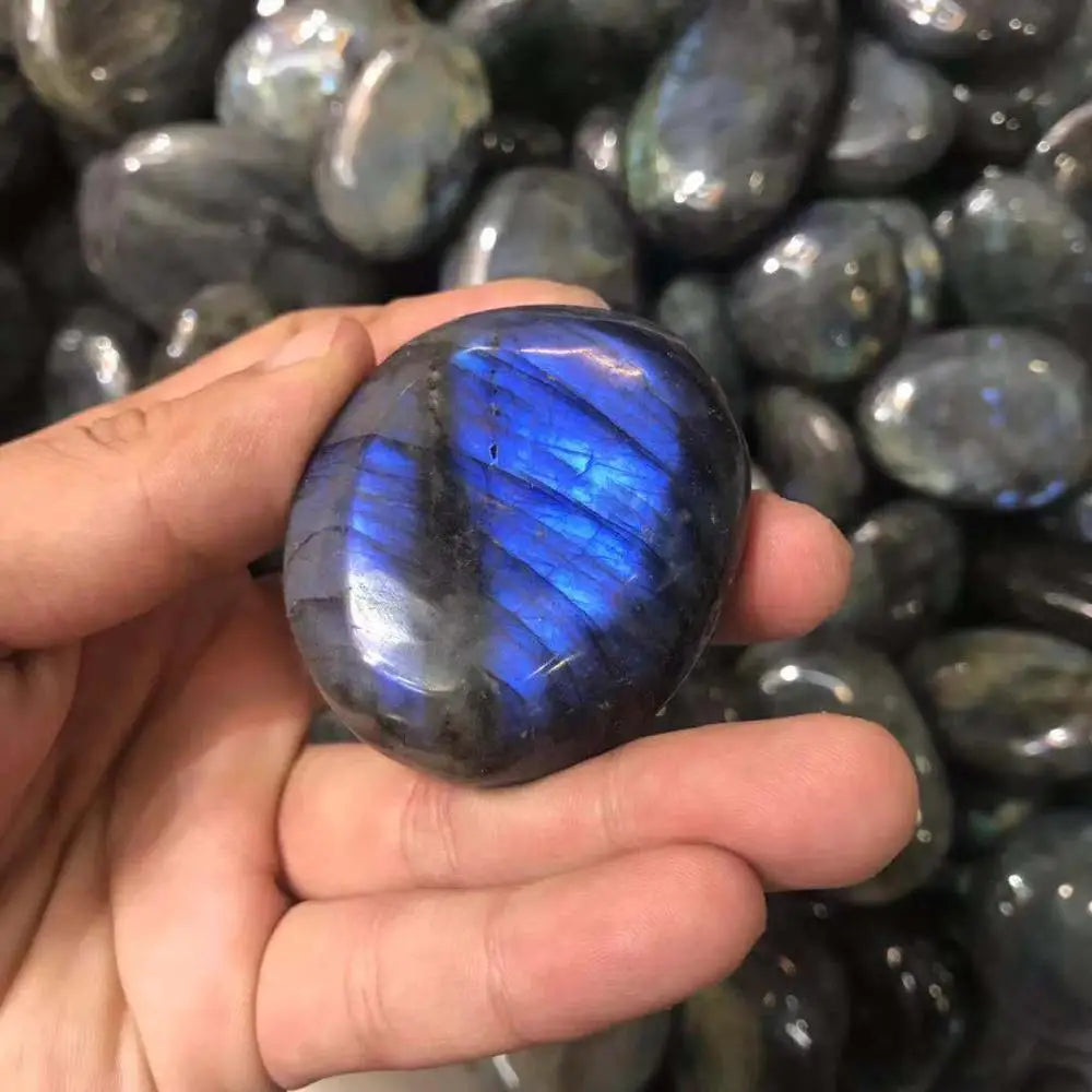 Wholesale Natural Quartz Labradorite Polished Semi Precious Crystal Tumbled Stones Healing