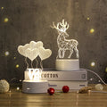 3d Illusion Led Lamps Creative Cartoon Mini Warm Acrylic Led Table Desk Lamp Decoration Night LightsPopular
