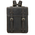 New Style Vintage School Bag Stylish Outdoor Genuine Leather Backpack Laptop Bag for Men