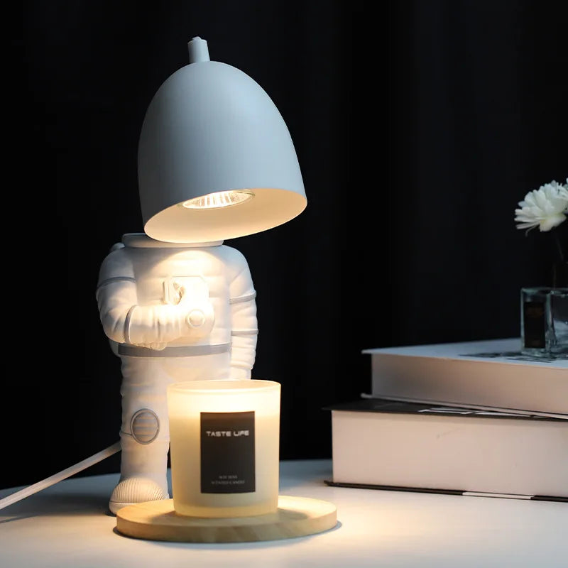 Robot Kerzen Lampe Chauffe Bougie Candle Melt Burner Candles Home Fragrance Incense Burner Color Box Resin White 220V Velas Usb